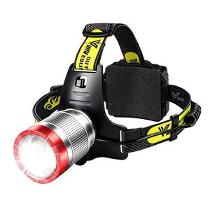 LED Headlamp Rechargeable, 7500mAh Head Lamp Zoomable,Super Bright Head Lights with 125° Adjustable for Outdoor Camping Hiking