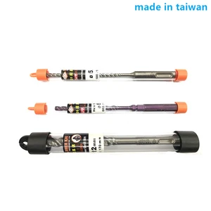Wood Boring Drill Bit Set with Brad Point and Spur Design