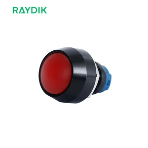 12mm 110v Ip67 NO NC Electrical Stainless Steel Anti-Vandal Latching Push Button Switch