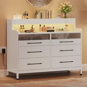 Drawer Cabinet with LED Light