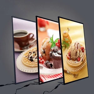 Ade Led Lightbox Poster Frame Aluminum Light Box Advertising for Restaurant & Cinema Led Light Box Sign
