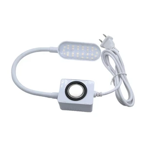 Sewing Machine Work Light, 5-Level Adjustable Touch Control, White LED, Magnetic Memory Lamp for Garment Workshop
