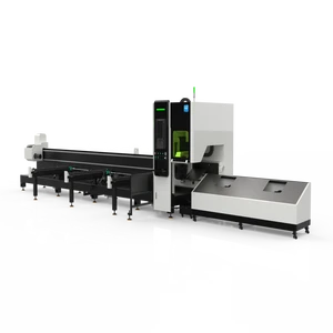 Q5-35 Heavy Duty CNC Laser Pipe Cutter 350mm Large Diameter Metal Tube Fiber Laser Machine For HVAC Ventilation Duct