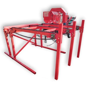 Automatic Heavy Duty Hydraulic Firewood Processor Saw Firewood Processors With Chain Saw Blade Saw