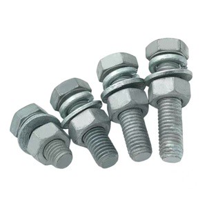 Fastener Factory Direct Sales Precision Hex Bolt and Nut Carbon Steel Stainless Steel Bolt for Building