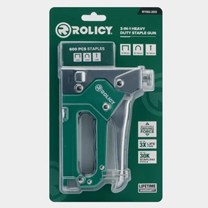 Factory Hot Sale Professional 3-in-1 Upholstery Heavy Duty Staple Gun with Power Adjustment 30k+ Cycle Tested for Woodworking