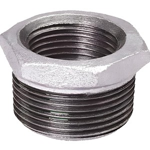 Galvanized Male-Female Reducer Bushing DN100*50, BS/NPT Thread, Fire & HVAC Use