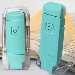 USB Rechargeable LED Book Light Mini Brightness Adjustable 4-Mode Reading Light Clip Eye Care Features Bedtime Reading