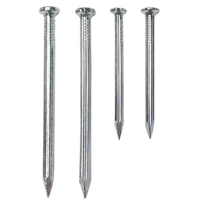 Galvanized Steel Construction Nails Common Iron Nail Building Polished Ring Spiral Shank Types DIN Standard Brad Cap Head Styles