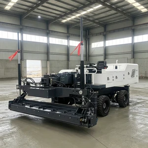 Puncture-proof Tyre Floor Leveling Concrete Laser Screed Machine