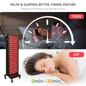 2026 RLP120 V2 600W 630 660 670 810 830 850 1060nm Red Grow Light Infrared Therapy Panel Half Body Pain Relief Beauty Treatment