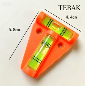 TEBAK Mini Spirit Level Bullseye Bubble Level T-Type Universal Inclinometer Sensor