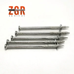 Metal Washer Nail Pin Fastener Drive Pin for Concrete Stone Brick Shooting Nail
