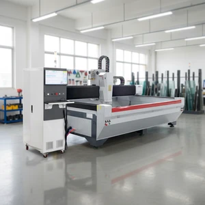 GS-2030 Automatic Horizontal Glass CNC Machining Centre with PLC & Motor for Irregular Glass Grinding Open Slot Drilling Holes