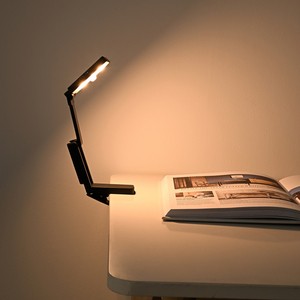 Multifunctional Foldable LED Reading Light Rechargeable Portable Book Lamp for Bed Desk Study Travel Night Light