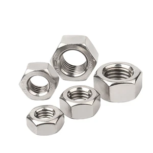 Factory Stock DIN934 Essential Industrial Hex Nuts Stainless Steel Zinc Plated Sizes 4.8/ 6.8/ 8.8/ 10.9/ 12.9 for Industrial
