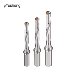 FUSHENG High Quality Tungsten Carbide CNC 8mm Center Drill Bit HSS Drill-9 Model 10mm Total Length for Stainless Steel