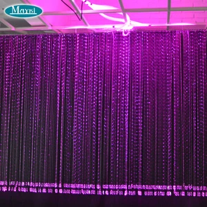 LED Fiber Optic Waterfall Light Curtain Fiber Optic Light for Ceiling