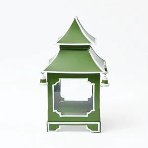 New Handmade Decorative Pink and White Enameled Glass Lantern Fixture for Indoor and Outdoor Home Decoration in Best Quality