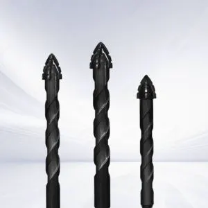Factory Direct Sales Customized Multi-purpose Tungsten Cobalt Hard Alloy Material Four Slot Serrated Cross Drill Bit Model 002