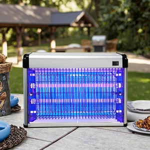 Outdoor 16W & 20W UV Lamp Bug Zapper Electric Shock Mosquito-Killing Fly Trap for Ants Moths Pest Control