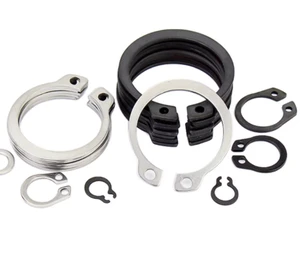 Haosheng-YFN Steel Shaft Retaining Rings (Type C) Black Oxide Finish 46-54Hrc Hardness 8.3mm Inner Diameter M3-M300