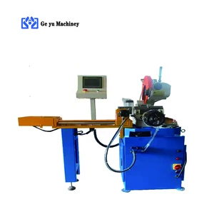 GEYU Hydraulic Steel Pipe Cutting Machine Semi-Automatic Water Cooling Aluminum Stainless Steel Adjustable 45-90 Degrees High