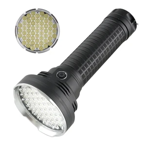 High Power Flashlight 55 LED High Brightness Aluminum Alloy Searchlight Large Capacity Long Endurance 9000 MAh
