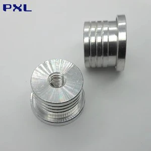 Custom CNC Machined Aluminum Threaded Spacer Bushing High Precision Turning Part for Industrial Equipment