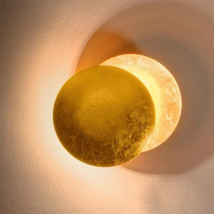 Nordic Modern Gold Metal LED Wall Lamp New Home Decor Interior Minimalist Design Rotate Wall Light for Living Room Hotel