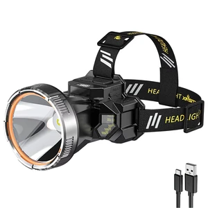 Portable Outdoor LED Headlamp Head Mounted Headlight with IP65 Rating