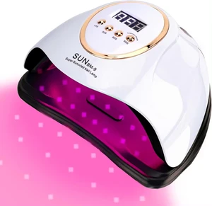 Newest Professional 180W Red Light Curing Gel Nail Art Tools Salon Table Manicure Machine Sun Uv Nail Dryer UV LED Nail Lamp