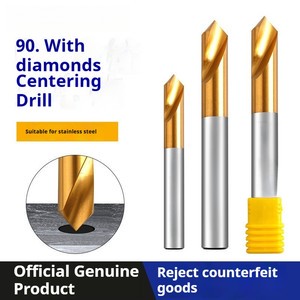 Cobalt-containing Centering Drill 90 Degree Titanium Plated Fixed Point Anchor Hole Drill for Metal Drilling