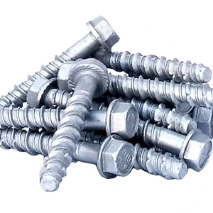 NBHC Fastener Hex Head Masonry Anchor Concrete Anchor Bolts M12x100mm Galvanized Steel Wedge Bolt Anchors