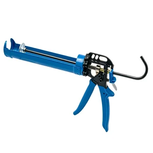 9-inch Push Force 4000N Professional Manual Caulking Gun Smooth Rods 16:1 Thrust Ratio Dripless Adjustable