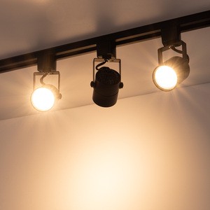 ETL Listed Modern Luxury Exhibition Hall Lighting Essential Black Aluminum Alloy 80W Round LED Track Light
