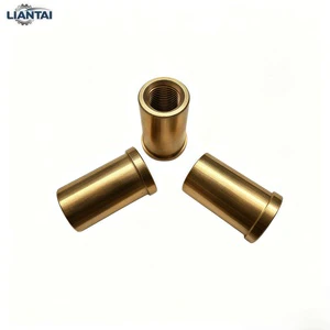 Custom CNC Machined Stainless Steel/Brass/Copper Bushing Flanged Threaded Sleeve OEM for Automation Machinery Parts Broaching
