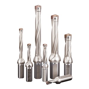 3D 5D 8D 10D Internal Cooling Exchangeable Head Modular Carbide Drills Deep Hole Drilling Crown Drill Bits For Insert HCD