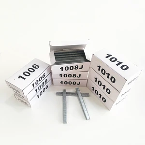 China Factory High Quality 1010J Sofa Smooth Staple Upholstery Tack Pin with Galvanized Steel Code Nails