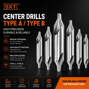SXT HSS Center Drill Type a / Type B High Precision Combined Drill for Metal Machining HSS Center Drill for Lathe CNC