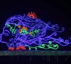 Interactive LED Iron Lantern-Festive Christmas Chinese New Year Valentine's Day Thanksgiving Graduation Ramadan-Outdoor Use