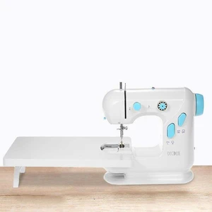 Electric Mini Household Sewing Machine Extension Table Double Thread Single Needle Manual Operation LED Light Foot Chain New