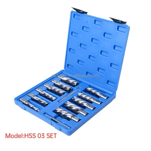 EKIIV 11PCS Hss 12-27mm * 35/50mm Ring Cutting Tool High Quality Magnetic Drill Bit Annular Hole Cutter HSS Broach Cutter