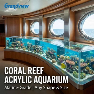 Modern 50-300mm Thick Scratch-Proof Cast Acrylic Cylinder Curved Tank Viewing Panel OEM ODM Big Fish Tanks