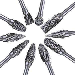 Rotary Burr Set Tungsten Carbide Twist Drill Bit for Woodworking & Grinding | Durable Carving Tool