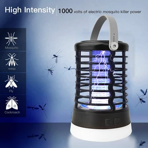 Portable Bug Zapper Electric Mosquito Killer Lamp Insect Fly Zapper Rechargeable Mosquito Killer