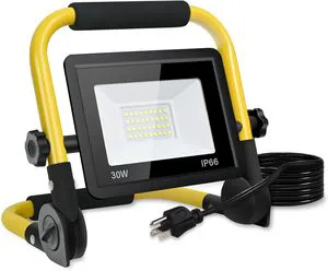 30W LED Work Light with Stand Portable Tripod IP65 Waterproof 5000K 3000LM LED Light for Outdoor Lighting