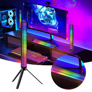 Smart App Control RGB Light Bar Music Rhythm Light for Car Player Atmosphere Bedroom DJ Studio and Game Room Decoration