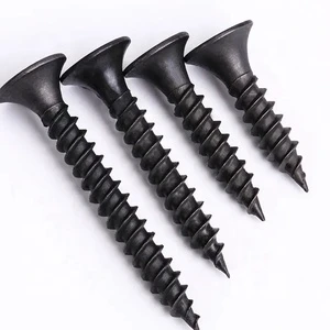 China Factory Cheap Price Black Phosphate Drywall Screws Wood Self-Tapping Black Screws Coarse Thread Fine Thread Drywall Screw