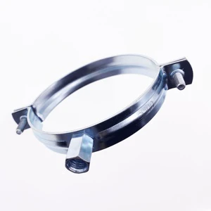 Galvanized Steel Steel Nail Water Pipe Clamp Ningbo Manufacture Pipe Clamp Fitting Exhaust Pipe Clamp
